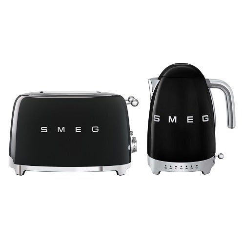 Smeg The Breakfast Pack KLF04BLAUTSF03BL Toaster and Kettle